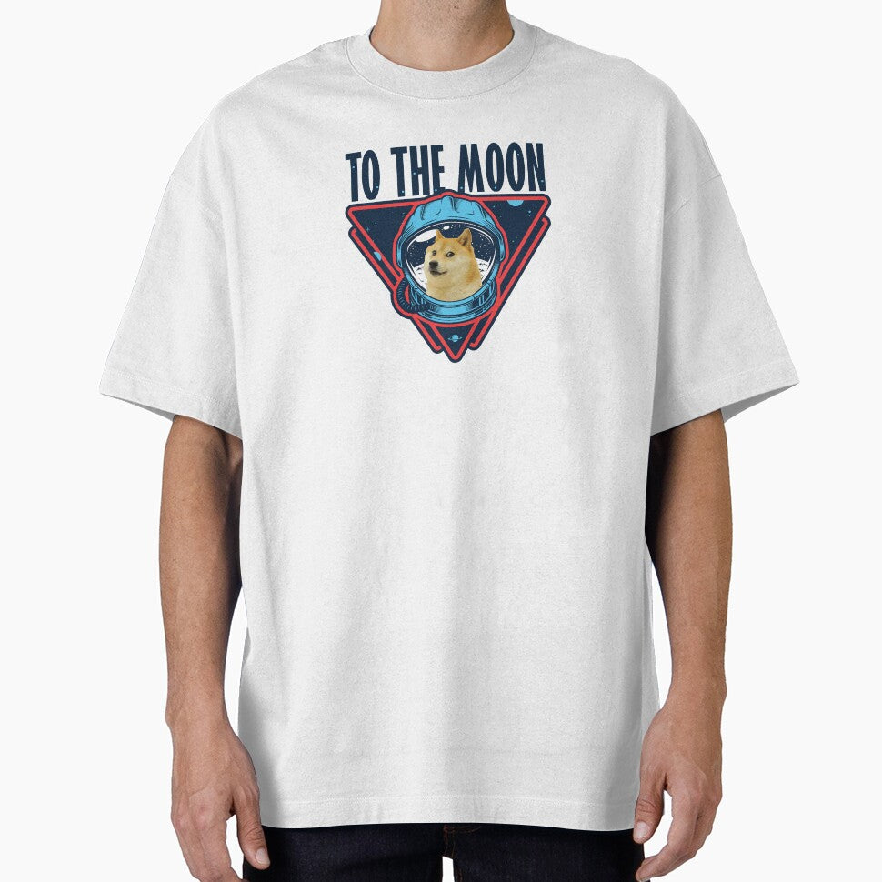Dogecoin to the moon by empathylife T-Shirts, Hoodie, Sweatshirt | BlankRebels.com (Image 1)