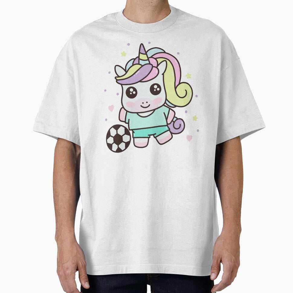 Kawaii Cute Football Unicorn For Soccer Sport Lovers by JokeGysen T-Shirts, Hoodie, Sweatshirt | BlankRebels.com (Image 1)