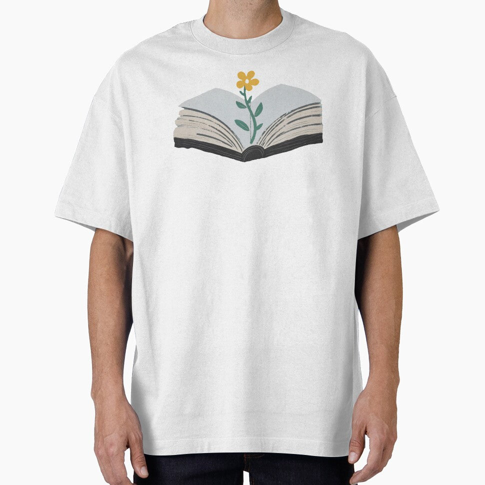Open Book with Yellow Flower by DreamyMile T-Shirts, Hoodie, Sweatshirt | BlankRebels.com (Image 1)