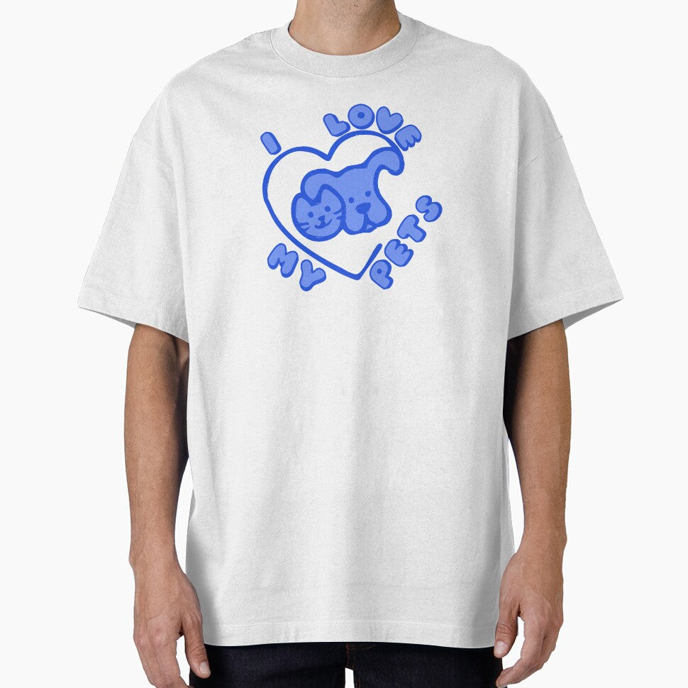 I Love My Pets Cat Dog Owner Heart Blue by everything4eva T-Shirts, Hoodie, Sweatshirt | BlankRebels.com (Image 1)