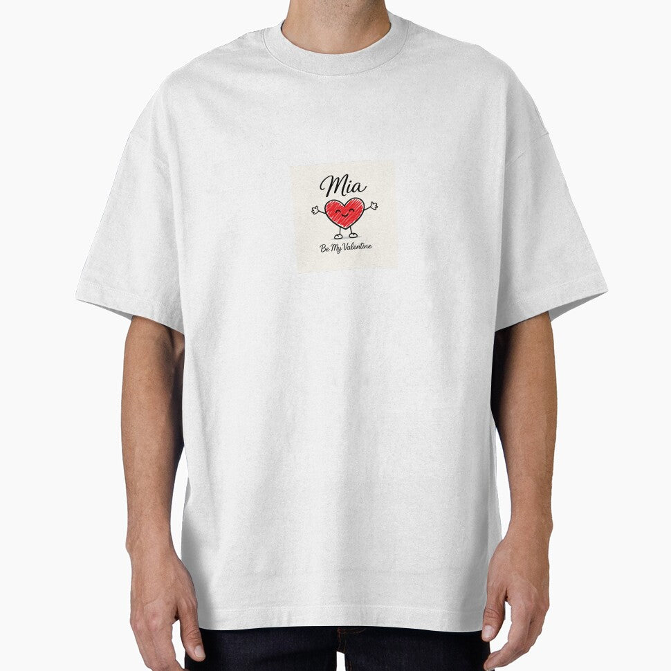 Mia Is My Valentine – Romantic Name Valentine Gift by chessnegocios T-Shirts, Hoodie, Sweatshirt | BlankRebels.com (Image 1)