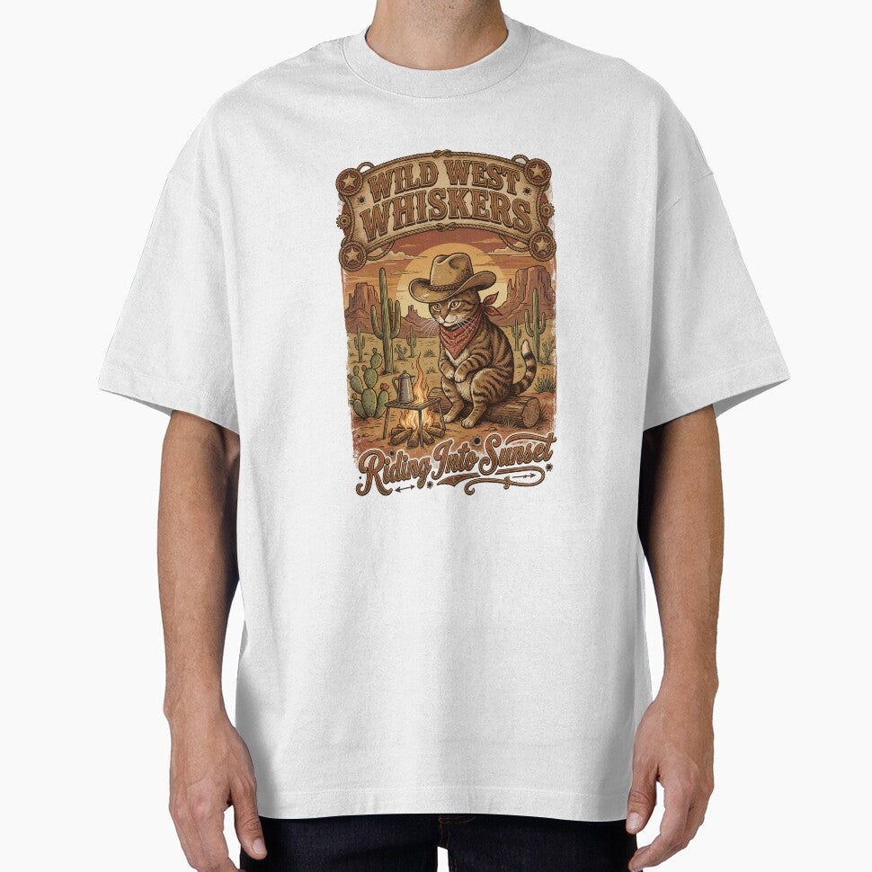 Wild West Whiskers, Cowboy Cat Lover Western by Quillway T-Shirts, Hoodie, Sweatshirt | BlankRebels.com (Image 1)