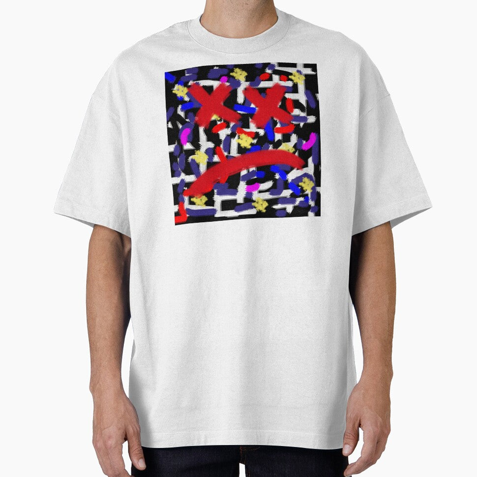 Sad Face - Abstract Colourful Design by YUNG DESIGNER T-Shirts, Hoodie, Sweatshirt | BlankRebels.com (Image 1)