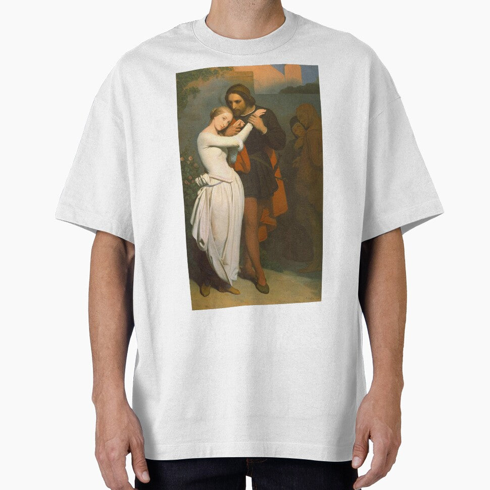 Faust and Marguerite in the Garden - Ary Scheffer by Vintage Designs + T-Shirts, Hoodie, Sweatshirt (Image 1)