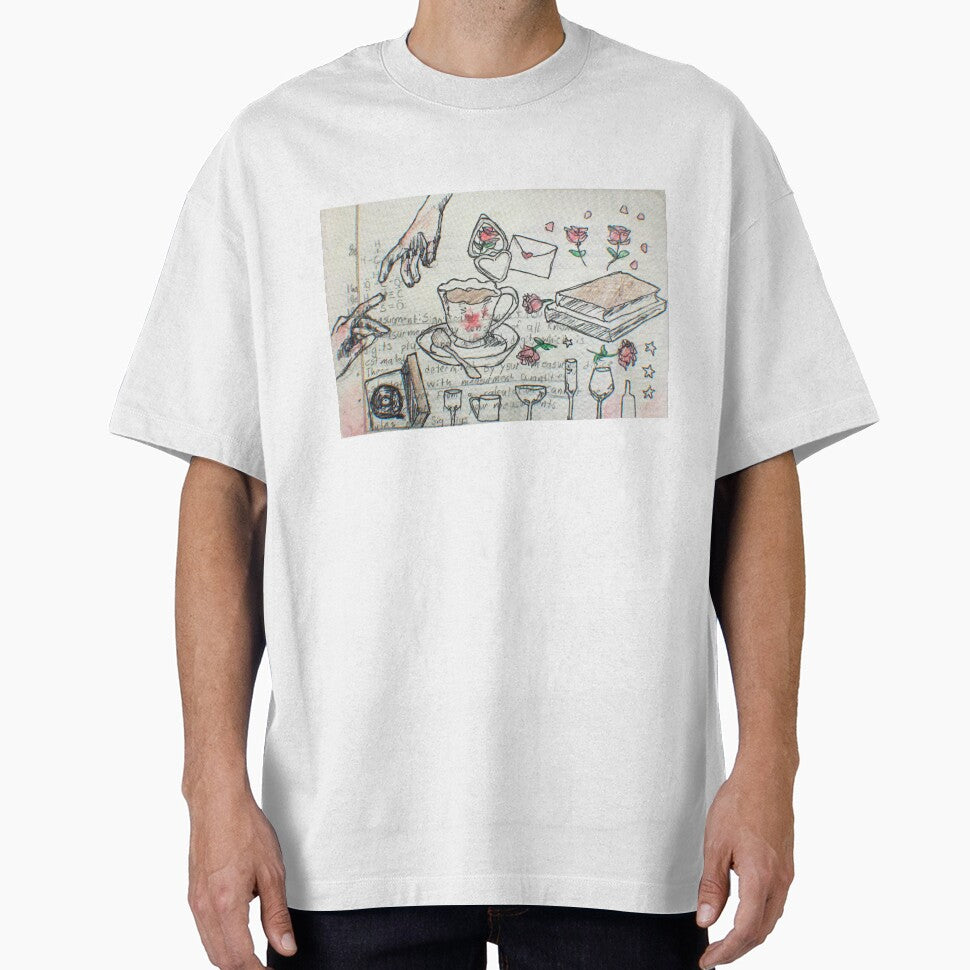 Academia Ink Collage by CherryCatDraws T-Shirts, Hoodie, Sweatshirt | BlankRebels.com (Image 1)