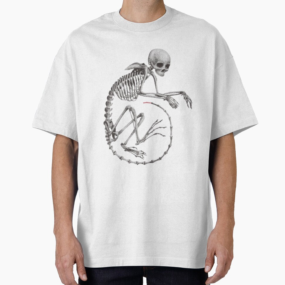Macabre Tailed Skeleton Dark Stippling Art by CynicalGear T-Shirts, Hoodie, Sweatshirt | BlankRebels.com (Image 1)