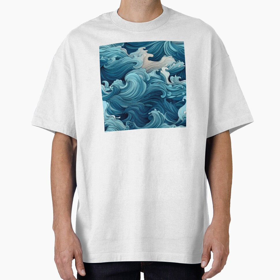 Ocean Waves Claymation Inspired Art #9 by CareToCanvas T-Shirts, Hoodie, Sweatshirt | BlankRebels.com (Image 1)