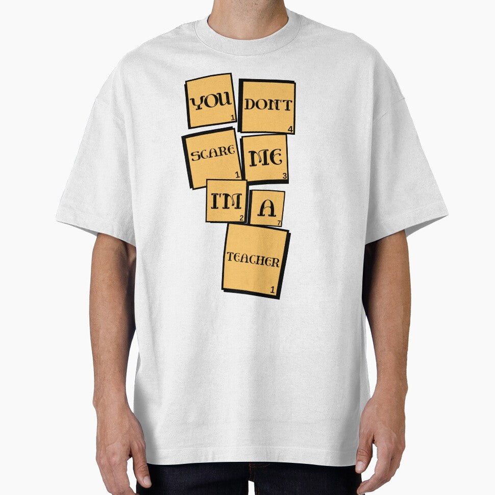 You don't scare me, i'm a Teacher by Akimatax ✯✯✯✯✯ T-Shirts, Hoodie, Sweatshirt | BlankRebels.com (Image 1)