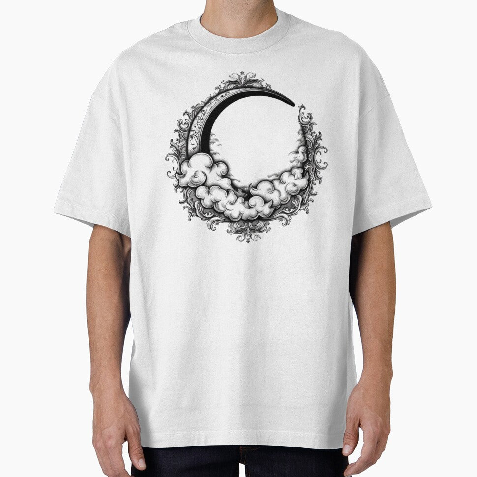 Gothic Crescent Moon Ornament by AlexLineArt T-Shirts, Hoodie, Sweatshirt | BlankRebels.com (Image 1)