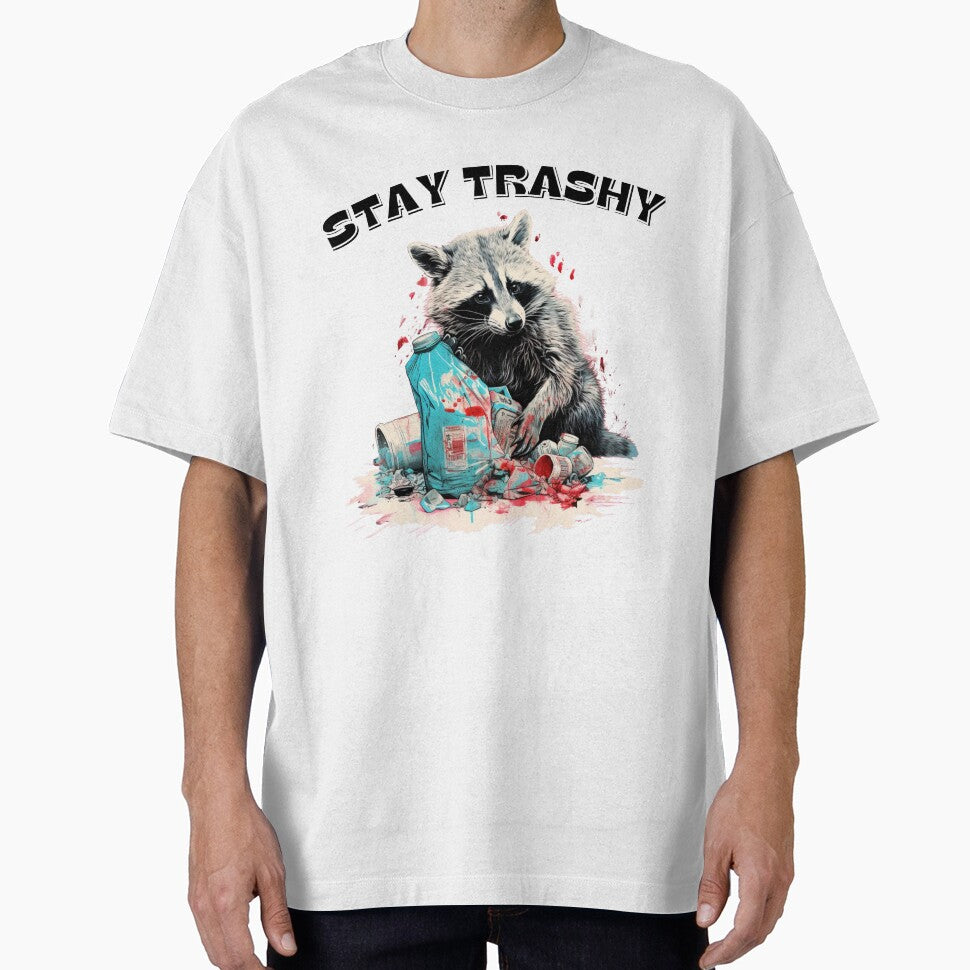 Raccoon - stay trashy by GalaxyExplorers T-Shirts, Hoodie, Sweatshirt | BlankRebels.com (Image 1)