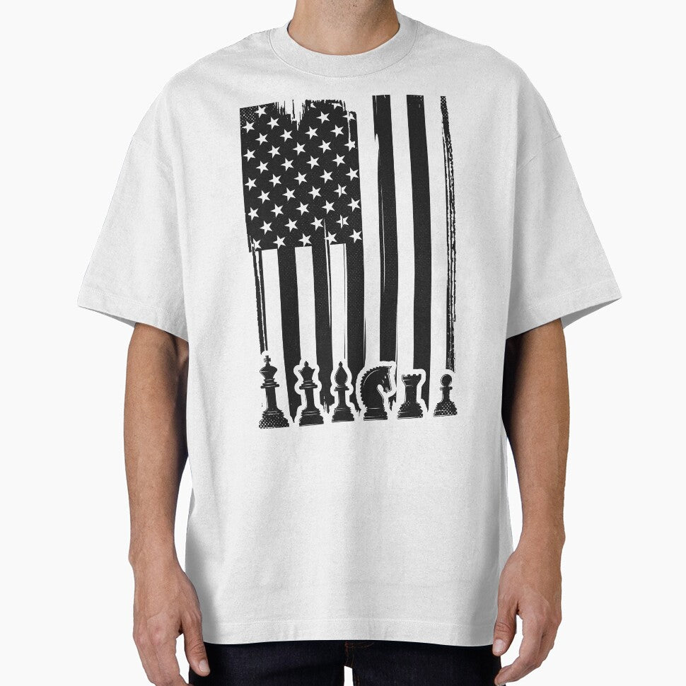 Chess Lover American Flag by Full Moon T-Shirts, Hoodie, Sweatshirt | BlankRebels.com (Image 1)