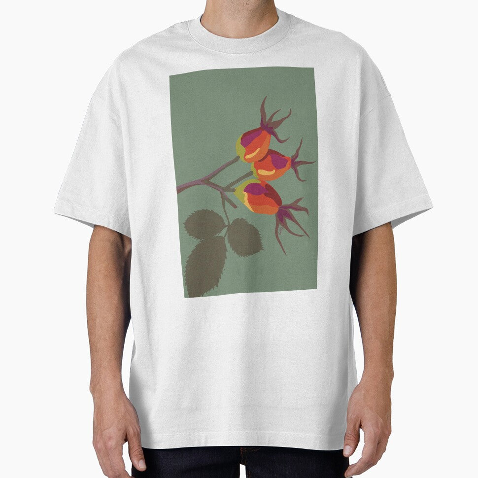 Rosehip berries – Minimalist illustration by À fleur de forme T-Shirts, Hoodie, Sweatshirt | BlankRebels.com (Image 1)