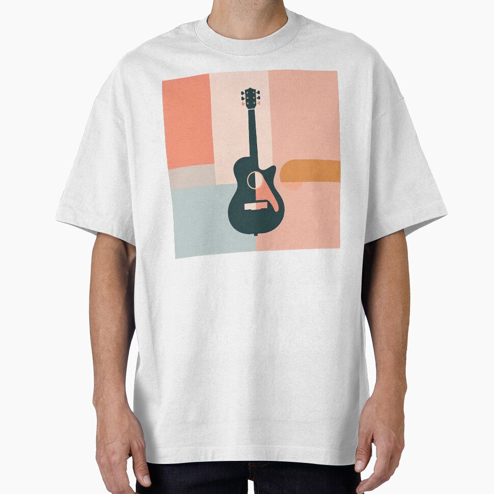Guitar As Bauhaus Style Art by OzzFrequency T-Shirts, Hoodie, Sweatshirt | BlankRebels.com (Image 1)