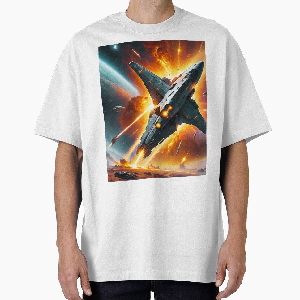 War Ships: The Future of Space Battle Ships on fire by HeHe-Creators T-Shirts, Hoodie, Sweatshirt | BlankRebels.com (Image 1)