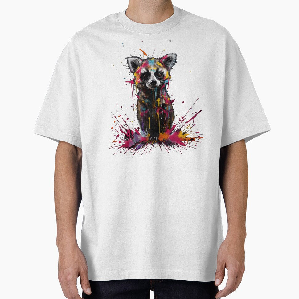 Raccoon Paint Balloon by Midsized King T-Shirts, Hoodie, Sweatshirt | BlankRebels.com (Image 1)