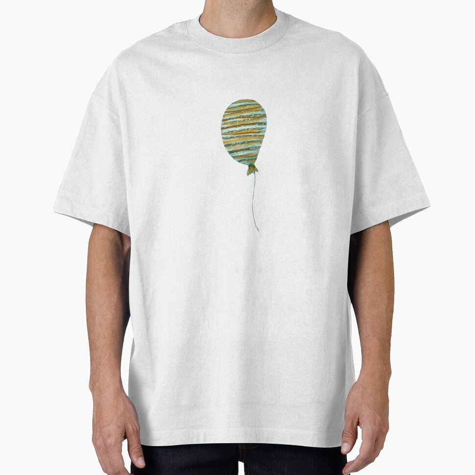 Balloon green textured strip a watercolor sketch by Yana Mustafina | Boho Soulful Designs T-Shirts, Hoodie,... (Image 1)