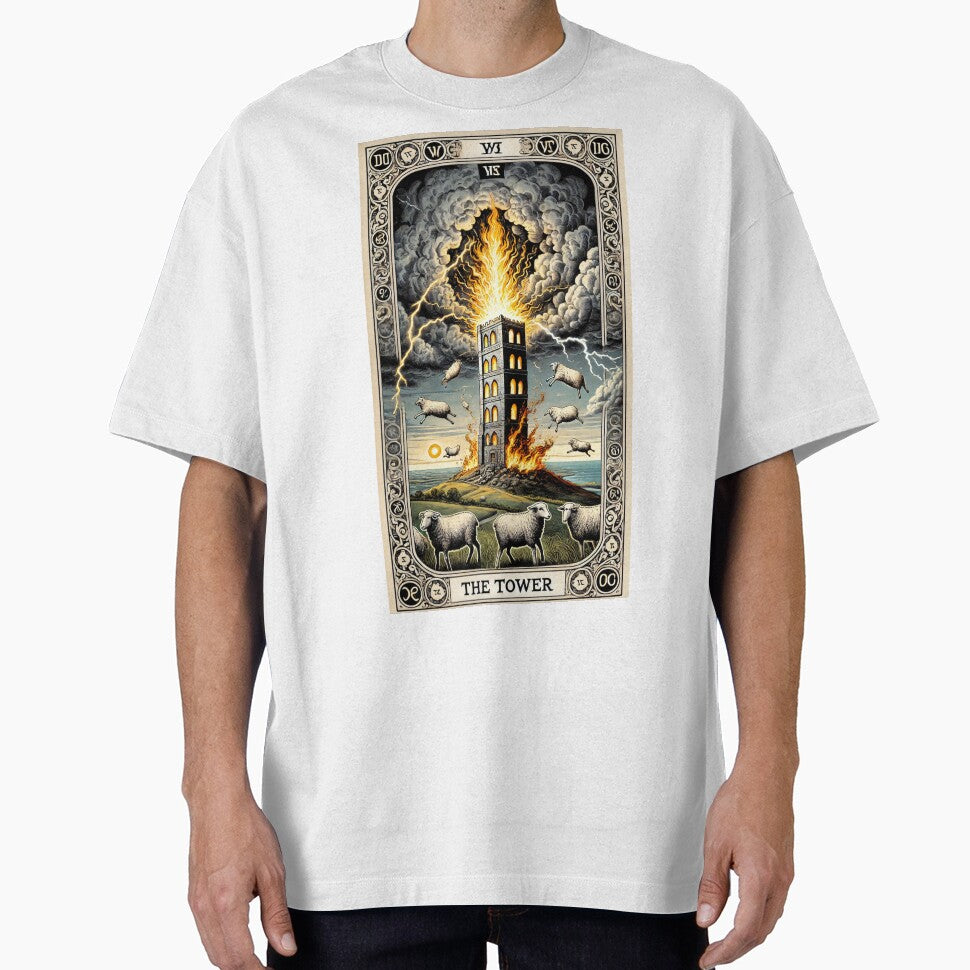 Sheepism Tarot – The Tower by Thpoar T-Shirts, Hoodie, Sweatshirt | BlankRebels.com (Image 1)