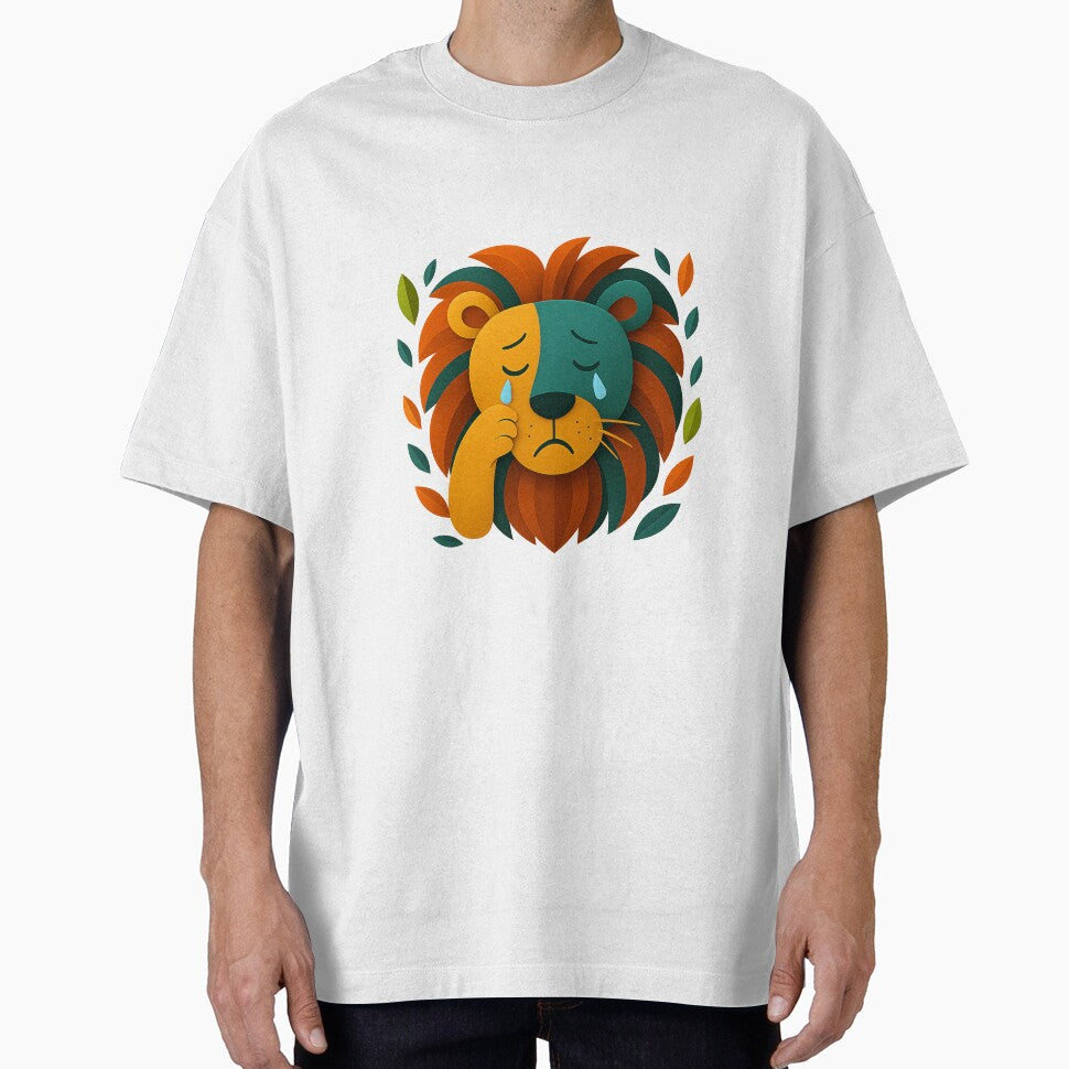 A Sad Lion – Bold, Beautiful & Perfect for Big Cat Lovers! by amiplay T-Shirts, Hoodie, Sweatshirt (Image 1)