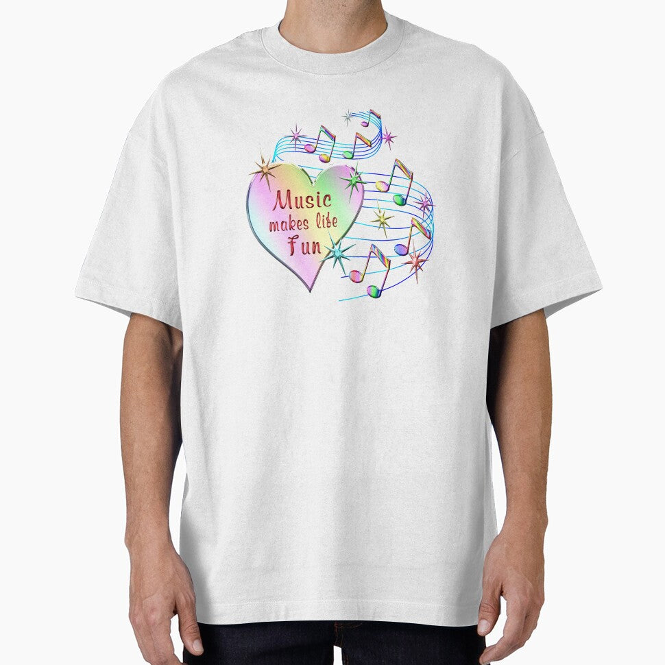 Music Makes Life Fun by CoolDoodles T-Shirts, Hoodie, Sweatshirt | BlankRebels.com (Image 1)