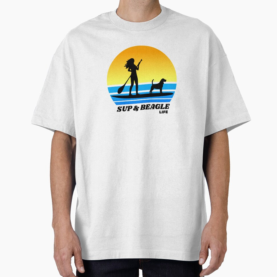 SUP and Beagle Life - Women's Standup Paddleboard Summer Beagle Dog Gift by Guarddogdrive T-Shirts, Hoodie,... (Image 1)