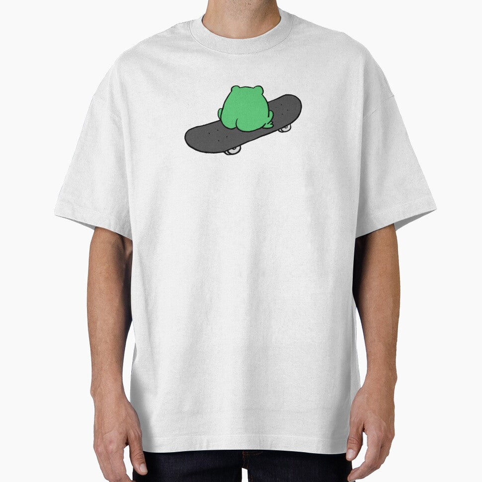 Frog On Skateboard Back View by mousepotatoes T-Shirts, Hoodie, Sweatshirt | BlankRebels.com (Image 1)