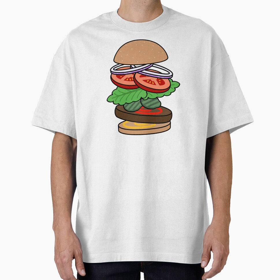 Falling Burger Stack by BuckNerdImages T-Shirts, Hoodie, Sweatshirt | BlankRebels.com (Image 1)