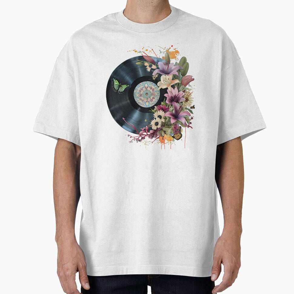 Floral Vinyl Groove - Vintage Music Aesthetic by CoolitCreative T-Shirts, Hoodie, Sweatshirt | BlankRebels.com (Image 1)