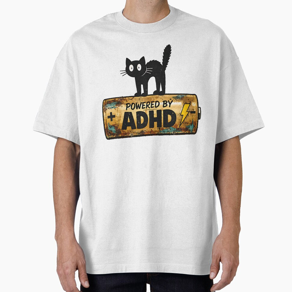 POWERED BY ADHD by MinaKiarts T-Shirts, Hoodie, Sweatshirt | BlankRebels.com (Image 1)