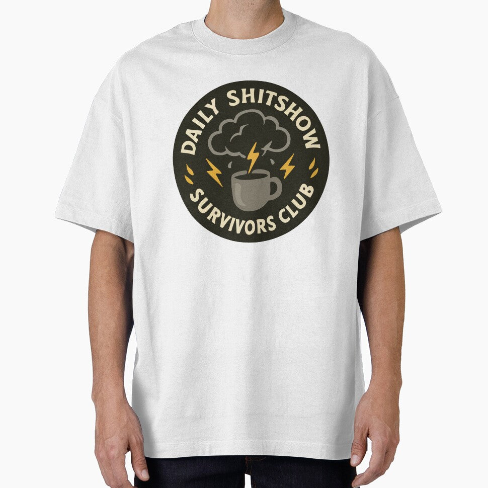Daily Shitshow Survivors Club Coffee Emblem by BrownHorse90s T-Shirts, Hoodie, Sweatshirt | BlankRebels.com (Image 1)