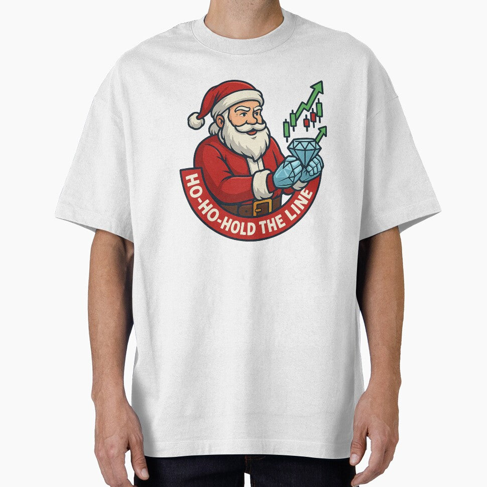 Ho-Ho-Hold the Line – Santa Diamond Hands Badge by techy-rrr T-Shirts, Hoodie, Sweatshirt | BlankRebels.com (Image 1)