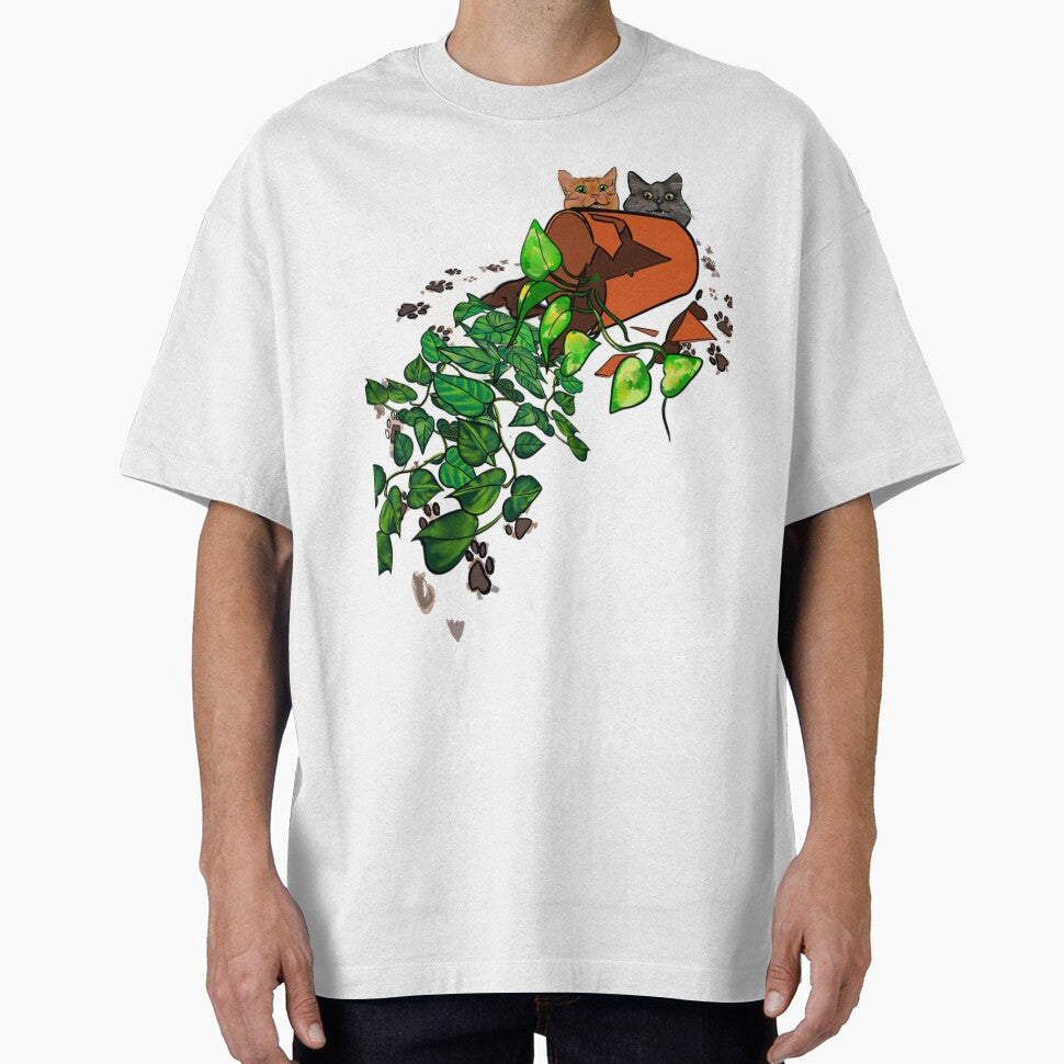Cat vs. plant. We know who won. by Jatmeow T-Shirts, Hoodie, Sweatshirt | BlankRebels.com (Image 1)