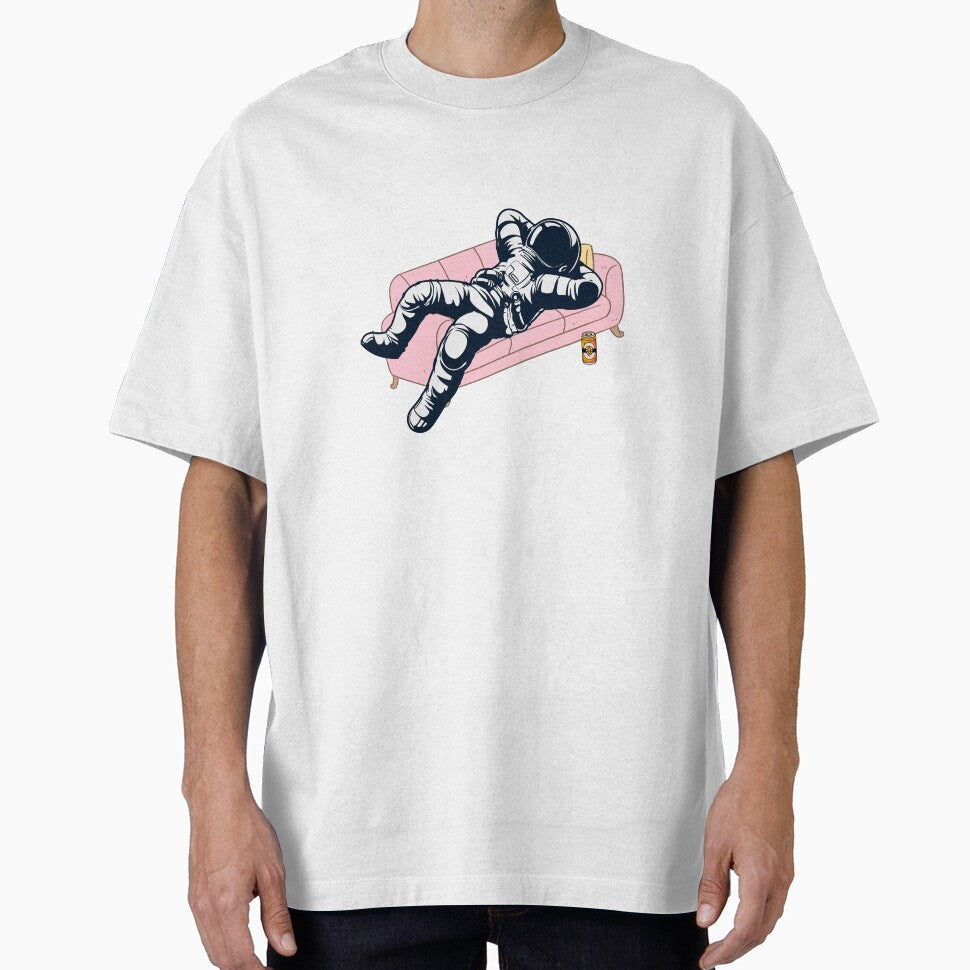 Chill Astronaut | Astronaut Relaxing on Couch by Fun-N-Cool-Tees Hoodie, Sweatshirt | BlankRebels.com (Image 1)