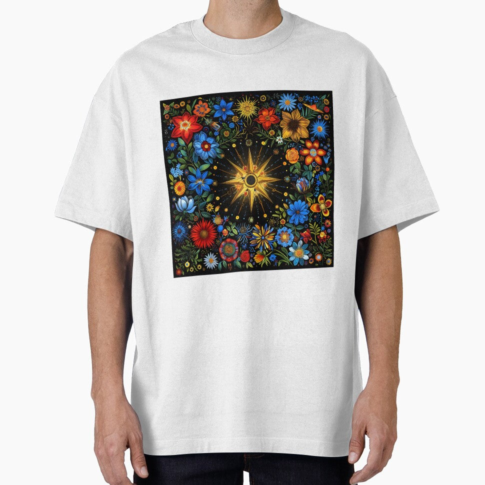 Colorful Botanical Cosmos Print T-Shirts, Hoodie, Sweatshirt