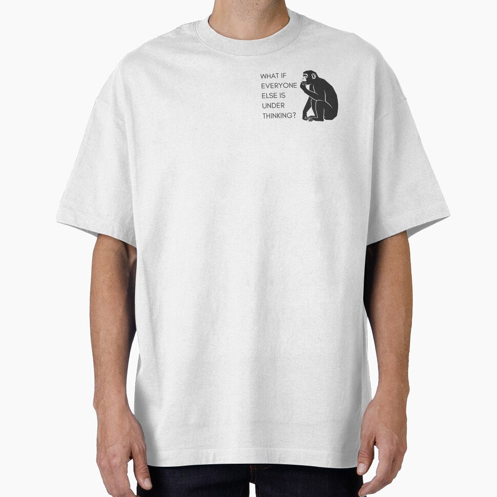 Lispe Funny Philosophy Monkey Under Thinking Sarcastic by Lispe-Designs T-Shirts, Hoodie, Sweatshirt (Image 1)