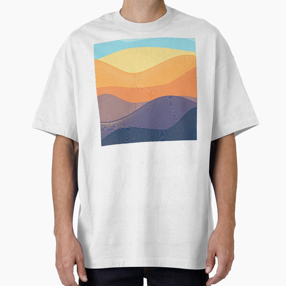 Boho Mountain Art Print Design by antevasinart T-Shirts, Hoodie, Sweatshirt | BlankRebels.com (Image 1)