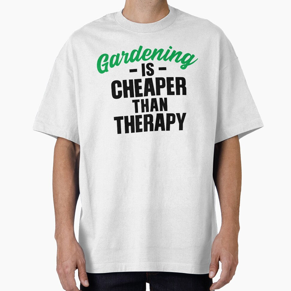 Gardening is Cheaper Thank Therapy by RoguePixel T-Shirts, Hoodie, Sweatshirt | BlankRebels.com (Image 1)