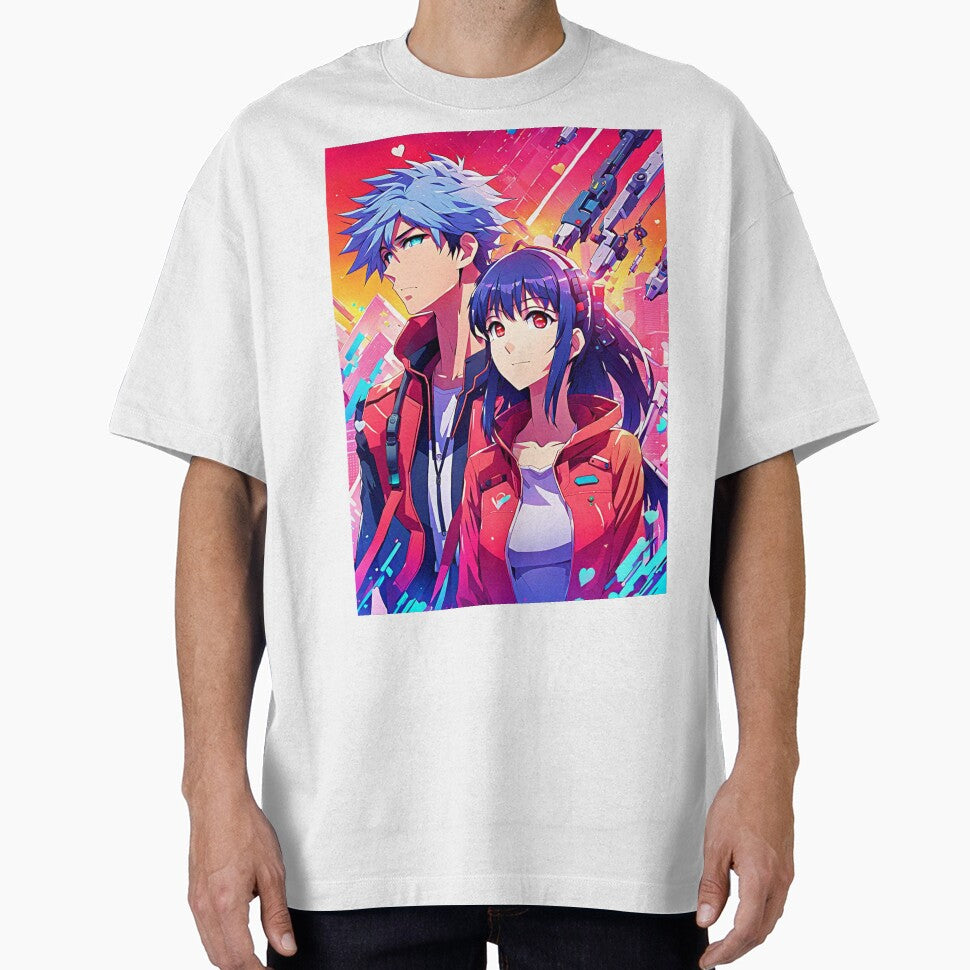Cyberpunk anime couple by ArtsJulian T-Shirts, Hoodie, Sweatshirt | BlankRebels.com (Image 1)