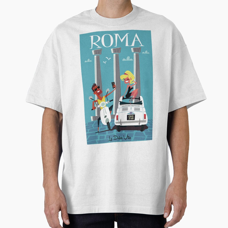 Rome travel poster by GAGodel T-Shirts, Hoodie, Sweatshirt | BlankRebels.com (Image 1)