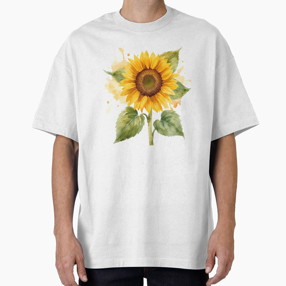 Sunflower, Bright Yellow Floral Aesthetic Sticker by Moodune T-Shirts, Hoodie, Sweatshirt | BlankRebels.com (Image 1)