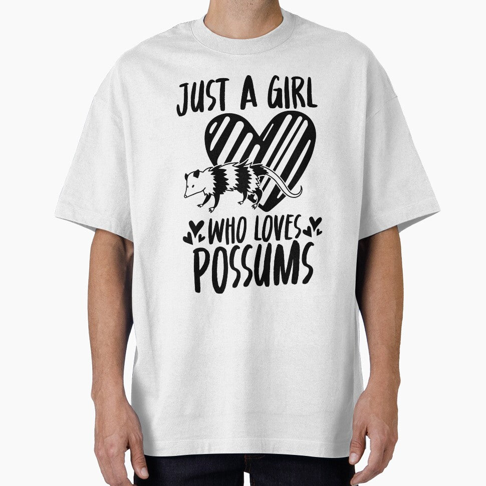just a girl who loves possums funny opossum by teeshop87 T-Shirts, Hoodie, Sweatshirt | BlankRebels.com (Image 1)