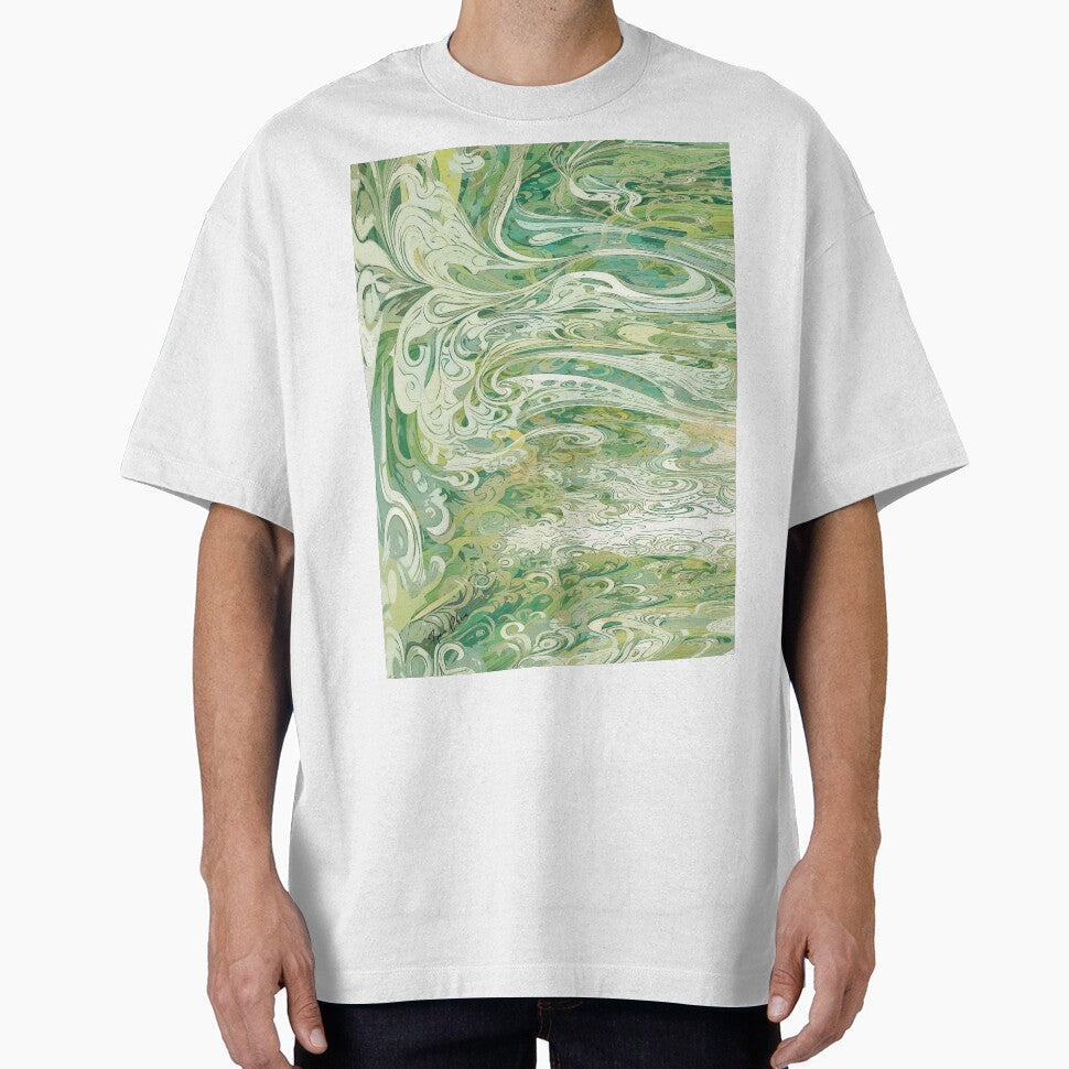 Retro psychedelic green abstract by Hen-C-Art T-Shirts, Hoodie, Sweatshirt | BlankRebels.com (Image 1)