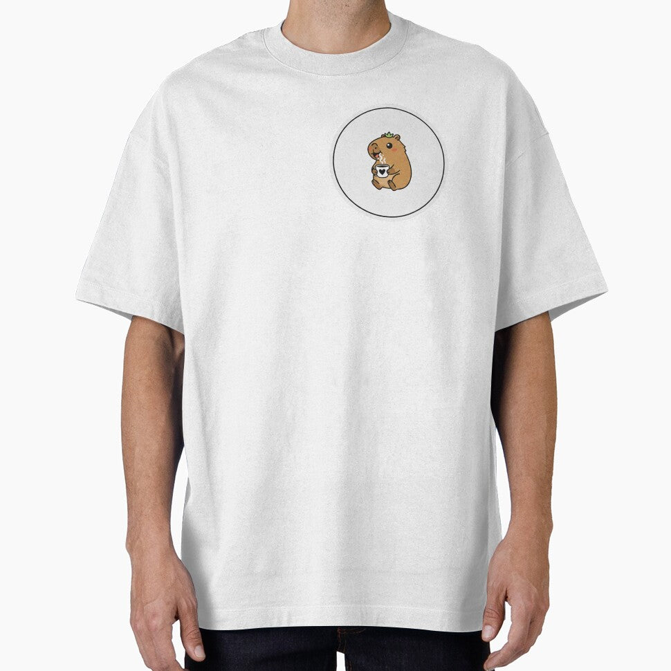 Capybara  coffeeCute Minimalista by Studioyasmin T-Shirts, Hoodie, Sweatshirt | BlankRebels.com (Image 1)