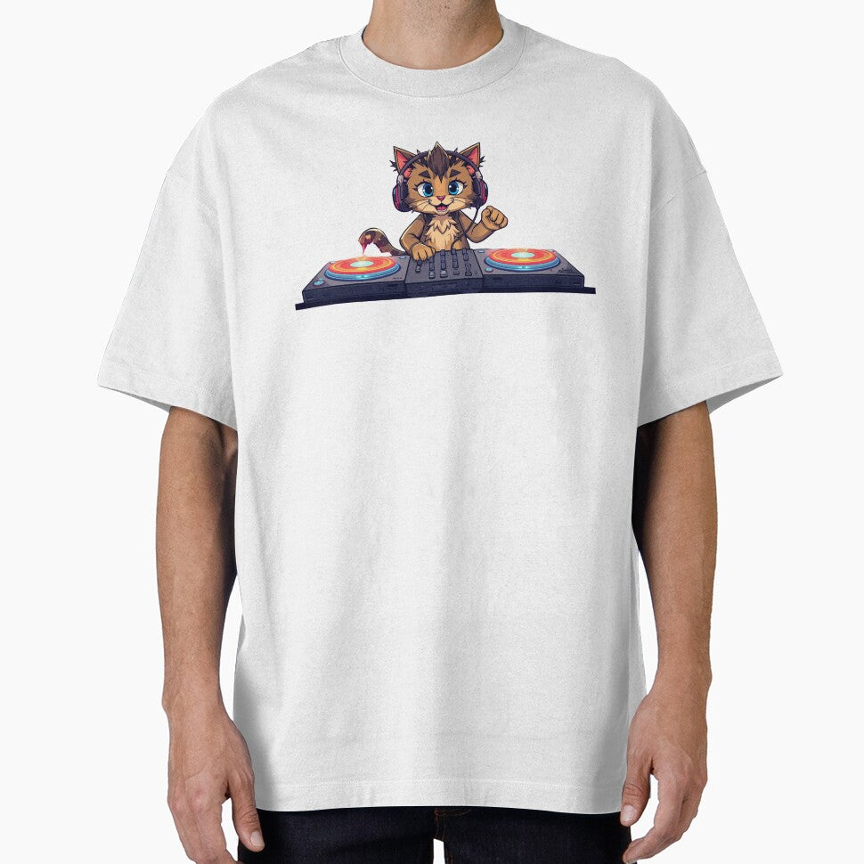 cat dj by jelleboutsen T-Shirts, Hoodie, Sweatshirt | BlankRebels.com (Image 1)
