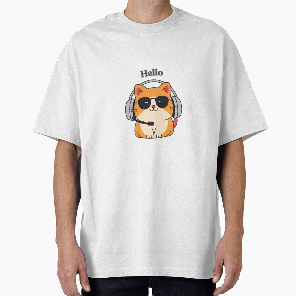 cat hello by RHINOHANDICRAFT T-Shirts, Hoodie, Sweatshirt | BlankRebels.com (Image 1)