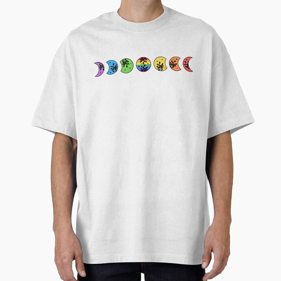 Rainbow Pride Moon Phases by LunaAndRosa T-Shirts, Hoodie, Sweatshirt | BlankRebels.com (Image 1)
