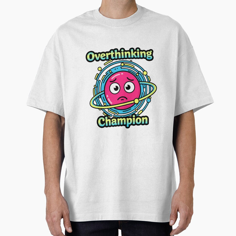 Overthinking Champion by StickVerse by Owais T-Shirts, Hoodie, Sweatshirt | BlankRebels.com (Image 1)