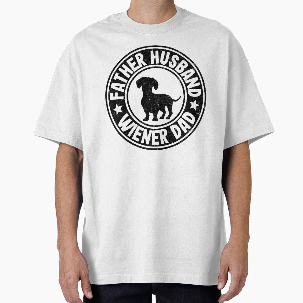 Father Husband Wiener Dad Funny Dachshund by Stronzi T-Shirts, Hoodie, Sweatshirt | BlankRebels.com (Image 1)
