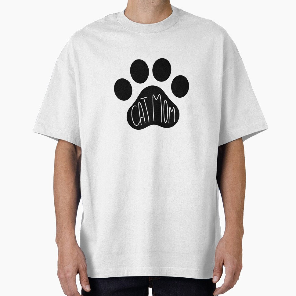Cat Mom Paw Print Aesthetic Pet Lover Gift by Nesstitches T-Shirts, Hoodie, Sweatshirt | BlankRebels.com (Image 1)