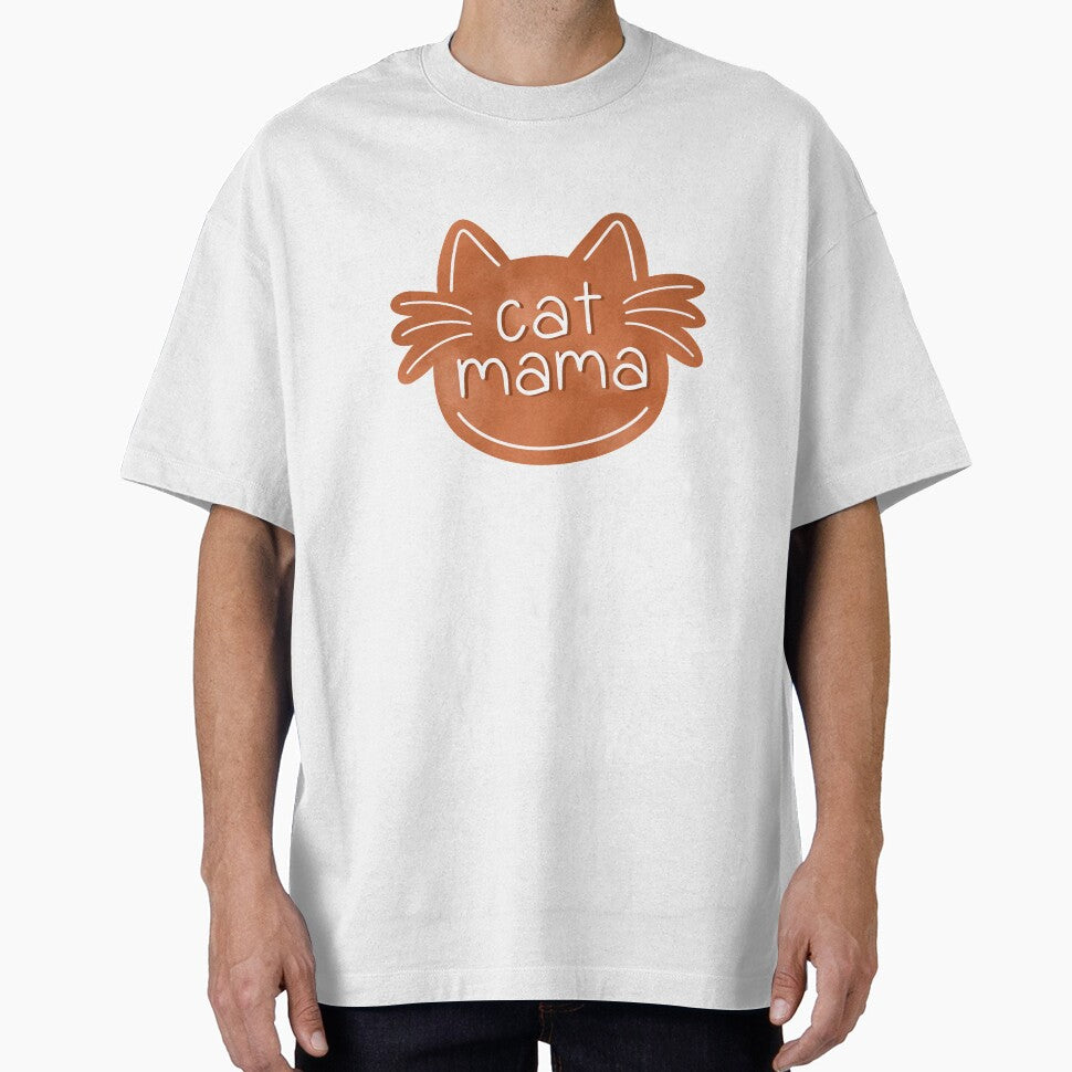 Orange Cat Mama Aesthetic Pet Lover Minimal Design by Nesstitches T-Shirts, Hoodie, Sweatshirt | BlankRebels.com (Image 1)