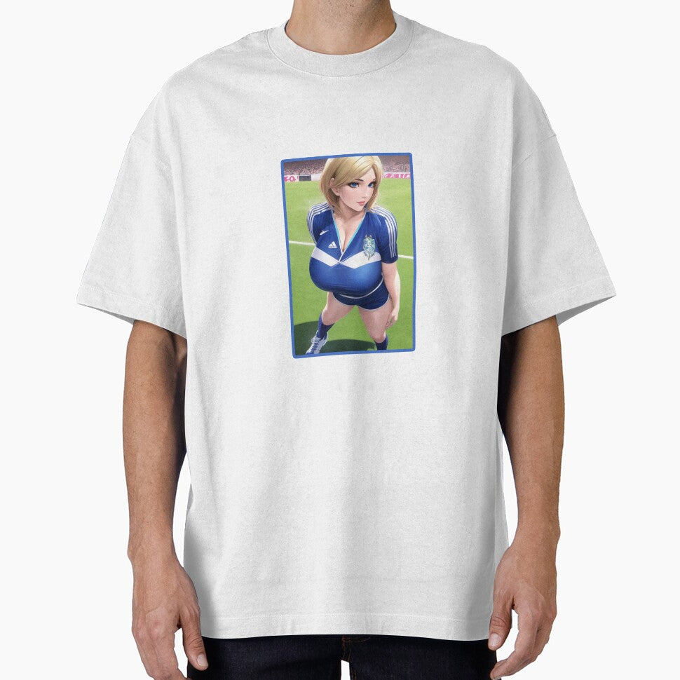 Anime Waifu Goddess Playing Football by shop4fun T-Shirts, Hoodie, Sweatshirt | BlankRebels.com (Image 1)